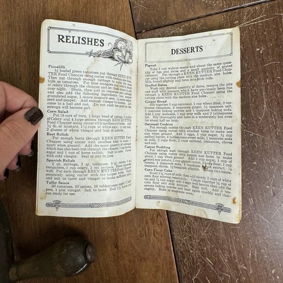 Keen Kutter Meat & Food Chopper with original‎ Booklet Shapleigh Hardware STL Mo - Picture 6 of 11